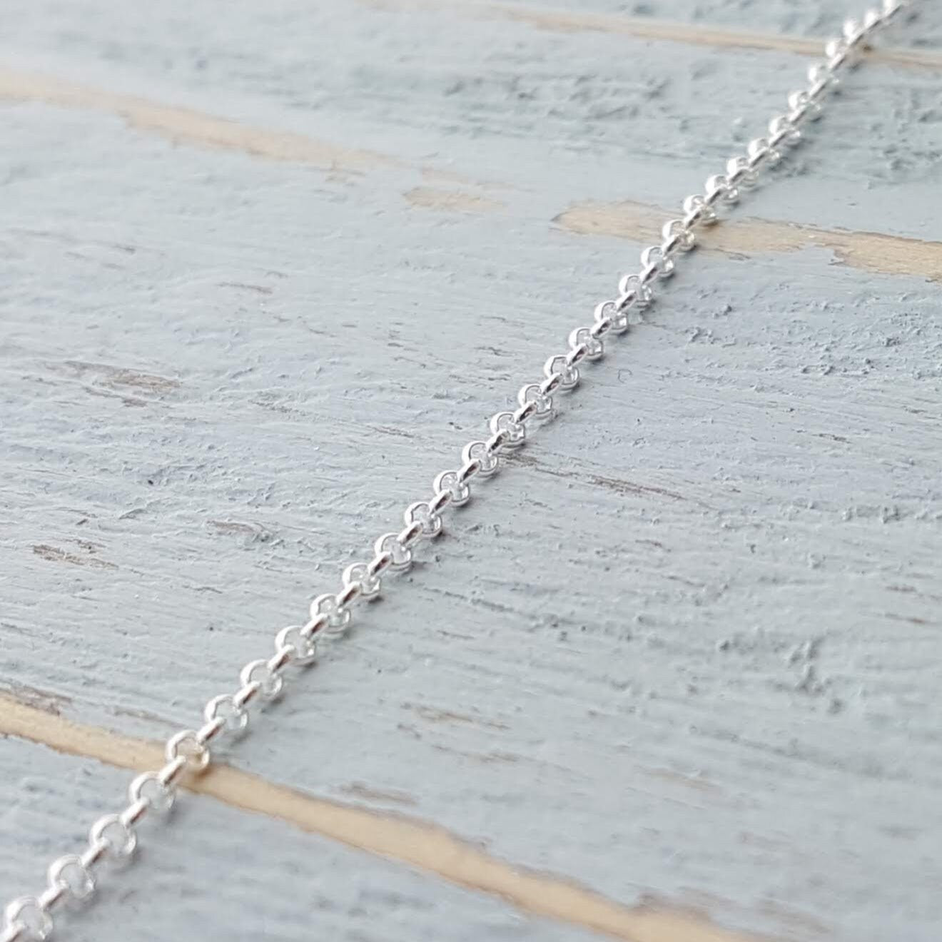 Sterling Silver Replacement Chain Necklaces - 1.5 mm Soldered Link 18 to 30 Inches - Silver Rolo Chain - 925 Sterling Silver Necklace, Chain