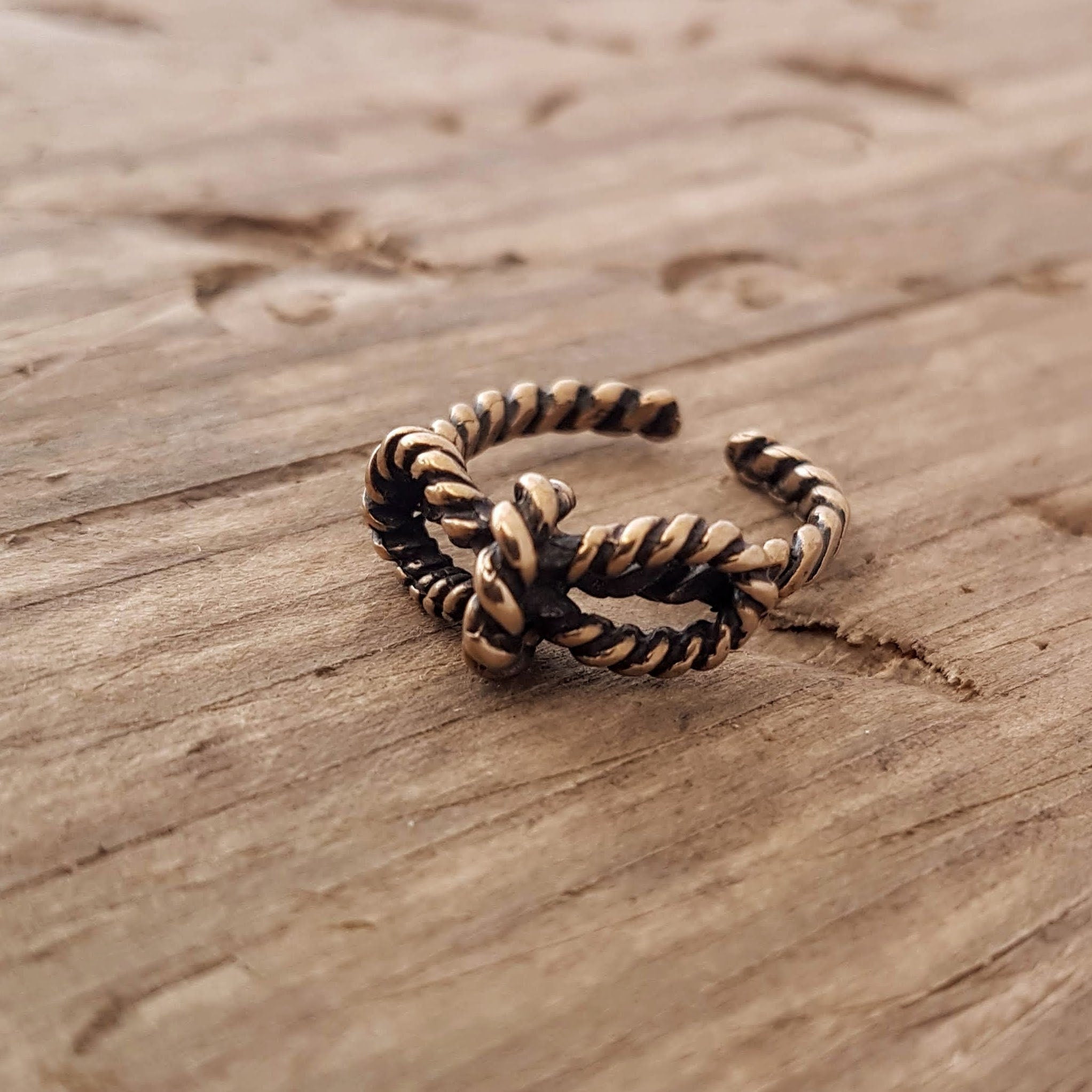 Gold Bow Rope Ring, Small Cute Bow Ring Tiny Ring Simple Ring Gold Ring Ribbon Ring Bow Band Slim Ring Simple Jewelry