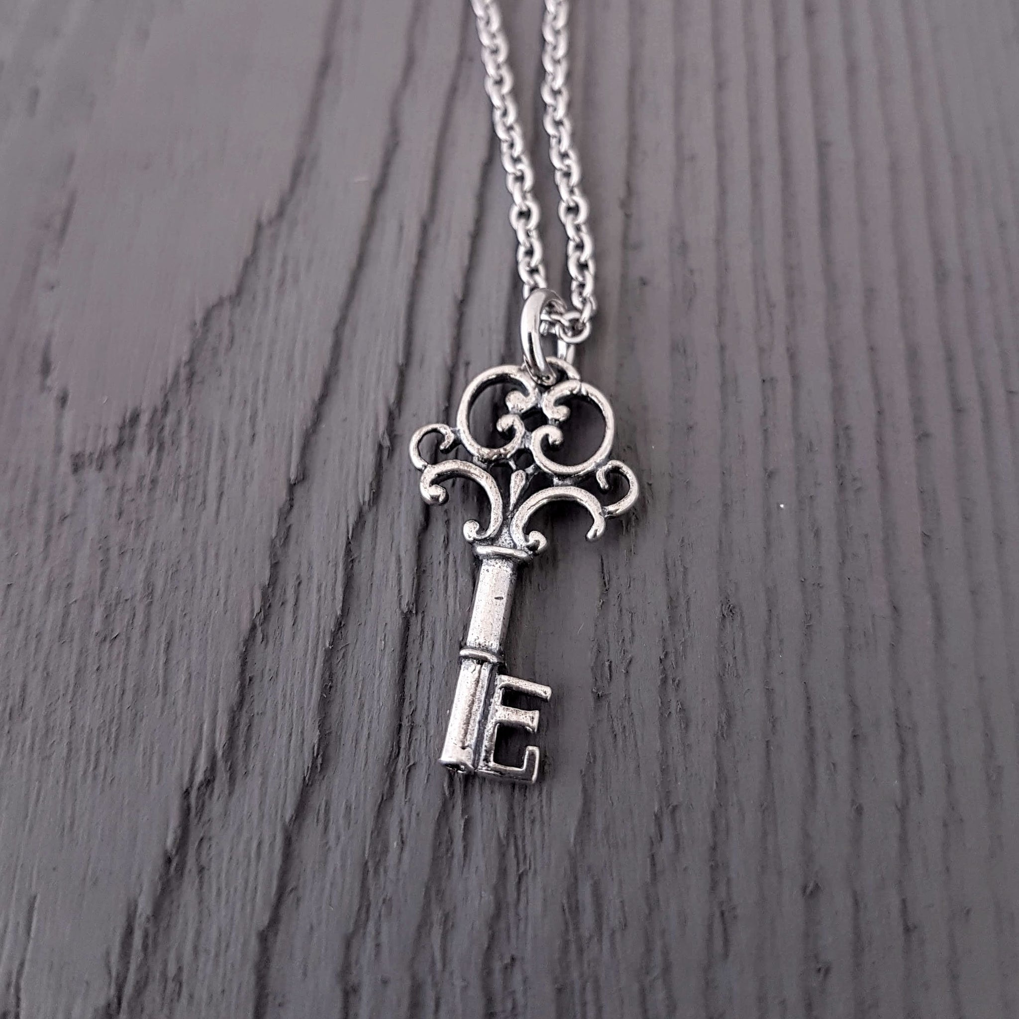 Tiny Skeleton Key Necklace - Gwen Delicious Jewelry Designs