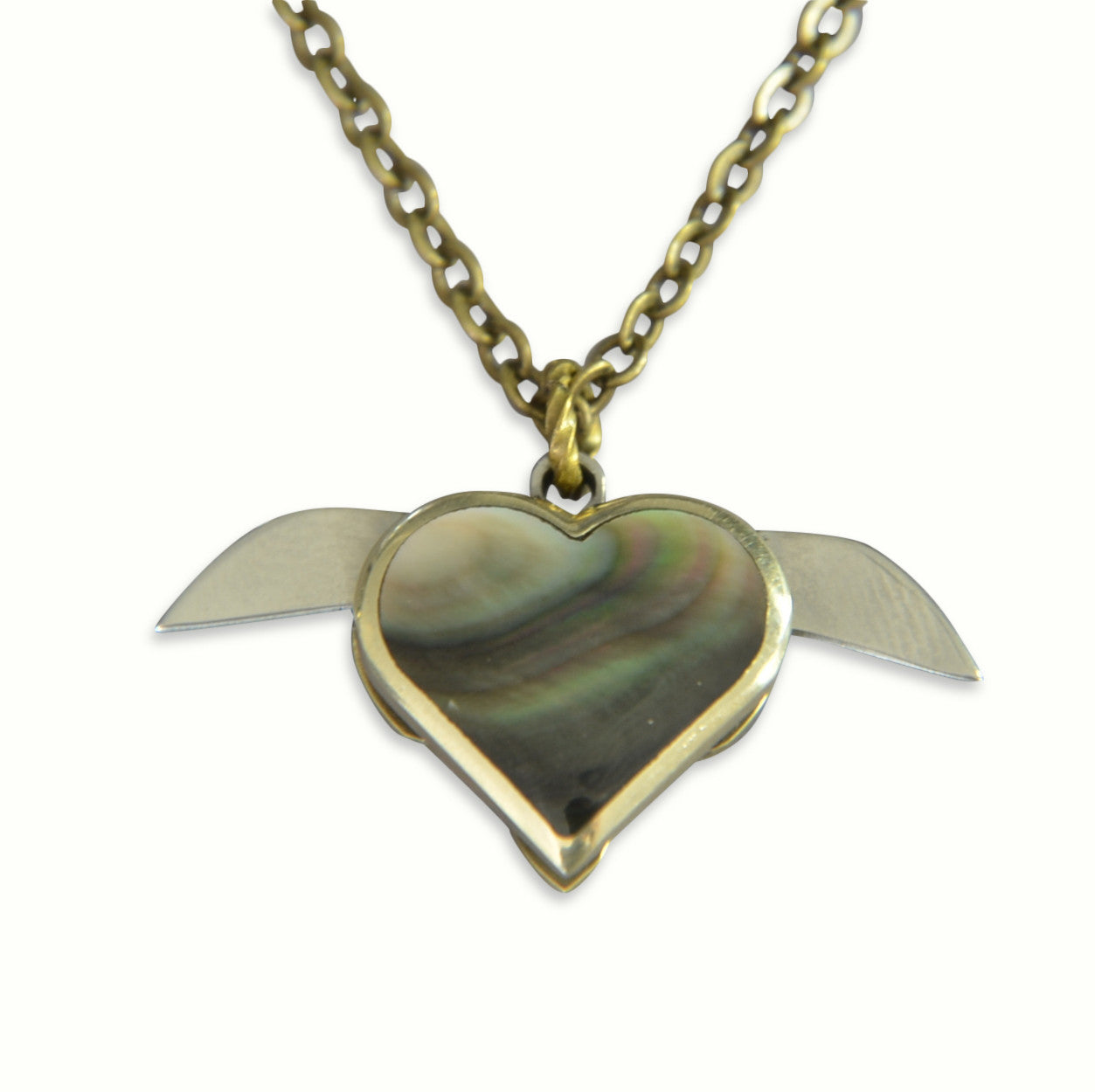 Tiny Secret Heart Double Knife Necklace - Gwen Delicious Jewelry Designs