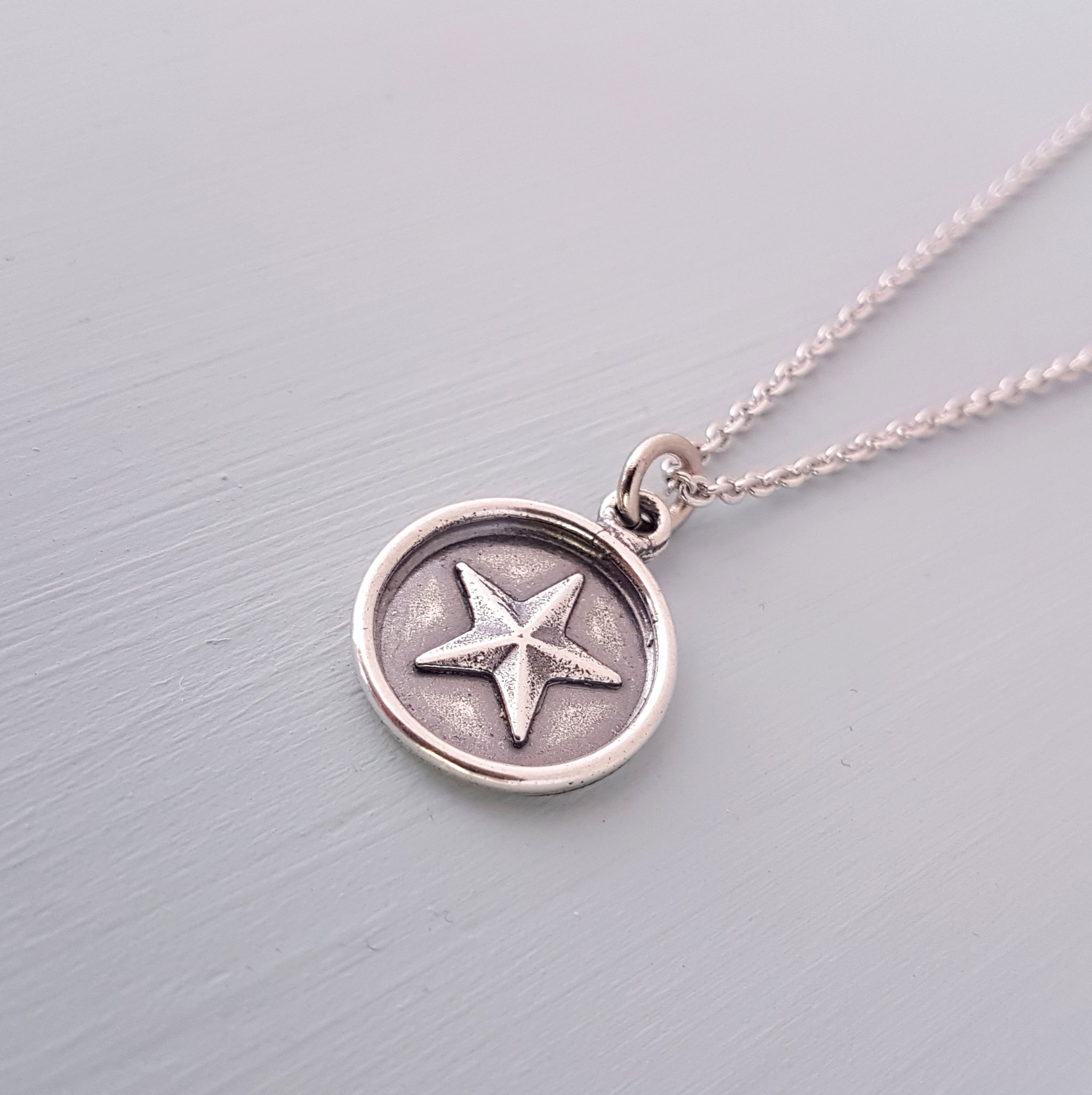 Wax Seal Star Necklace - Gwen Delicious Jewelry Designs