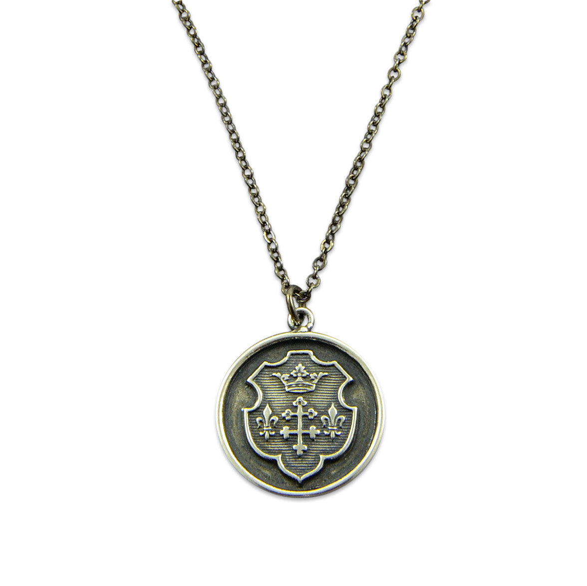 Coat of Arms Wax Seal Necklace - Gwen Delicious Jewelry Designs