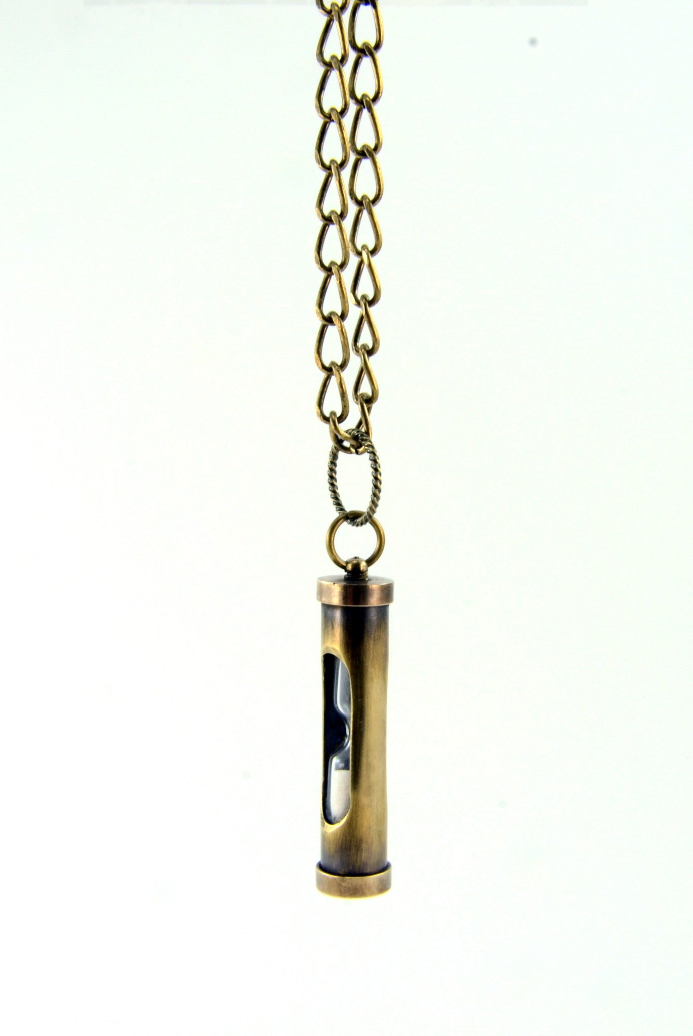 Hour Glass Sand Timer Pendant Necklace - Gwen Delicious Jewelry Designs