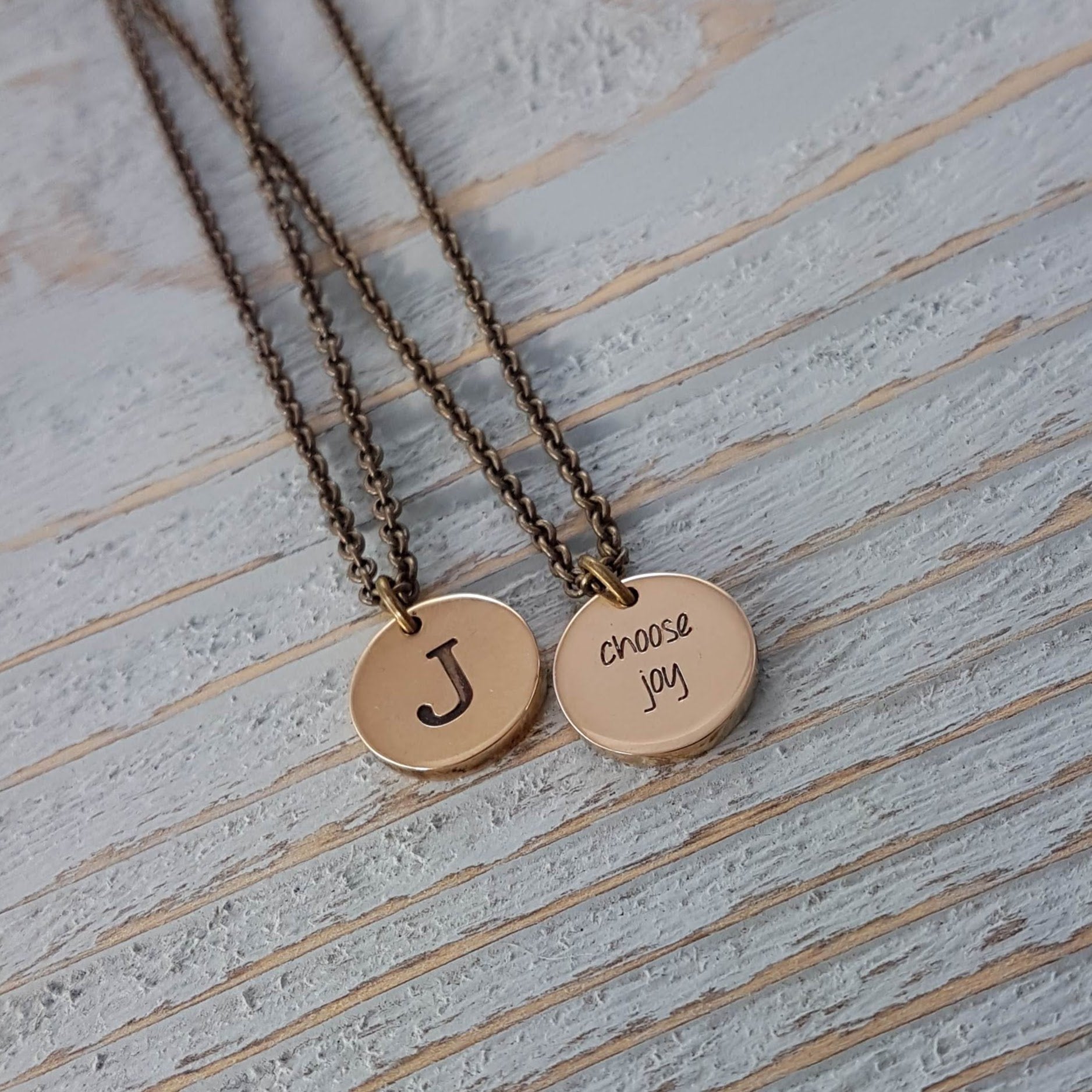Custom Engraved Gold Pendant Necklace, Initials, Symbols, Names, Dates, Logo, Image, Fingerprint, Handwritting in any language - Gwen Delicious Jewelry Designs