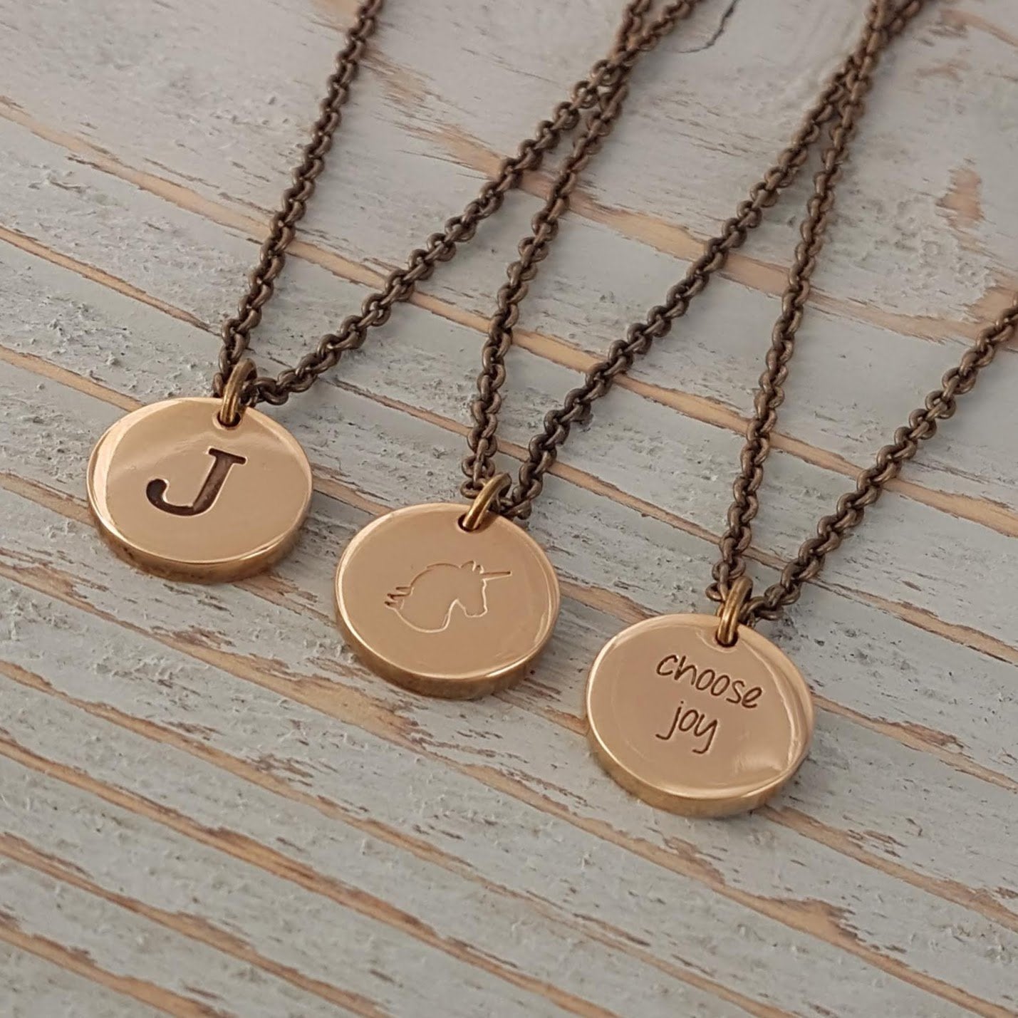 Engraved Initial Pendant Necklace Monogram Necklace 