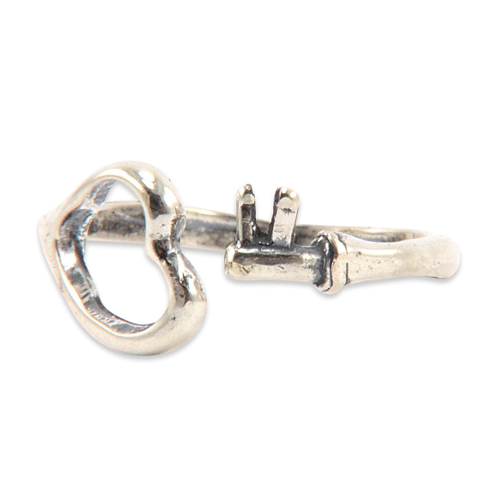 Heart Skeleton Key Ring - Gwen Delicious Jewelry Designs